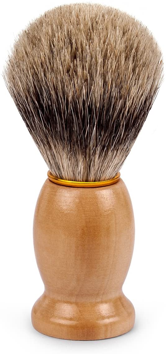 QShave Brocha de Tejón Puro de 21mm