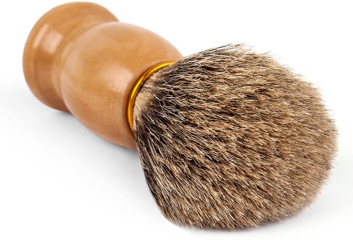 QShave Brocha de Tejón Puro de 21mm