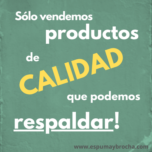 Sólo vendemos productos de calidad.