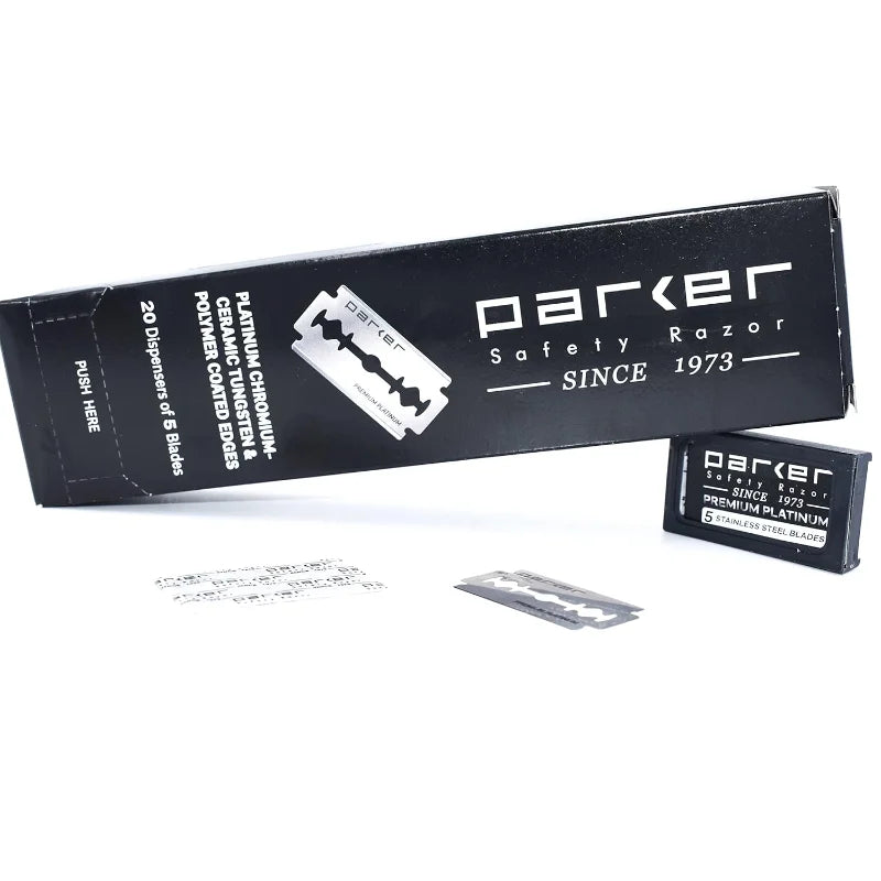 Parker Razor Hojas Doble Filo Premium Platinum (100)