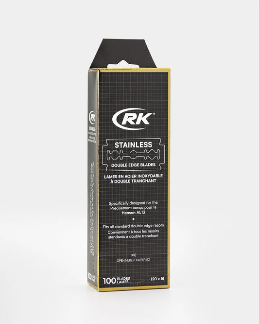 Henson RK Shaving Stainless DE Cuchillas (100)