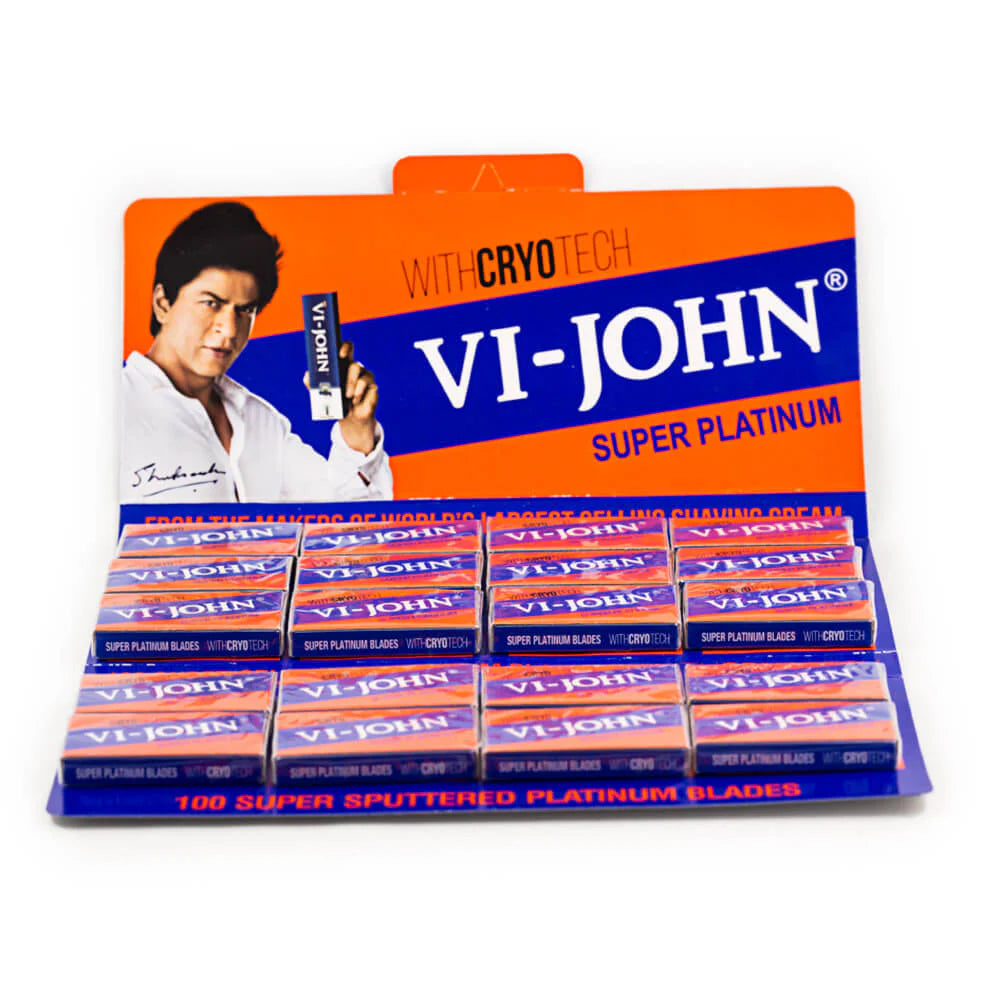 Vi-John Super Platinum Hojas de Afeitar (100)