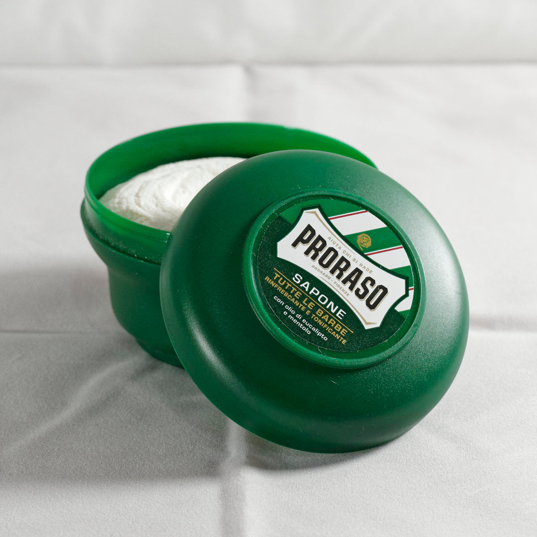 Proraso Jabón de Afeitar (Verde) - Espuma y Brocha