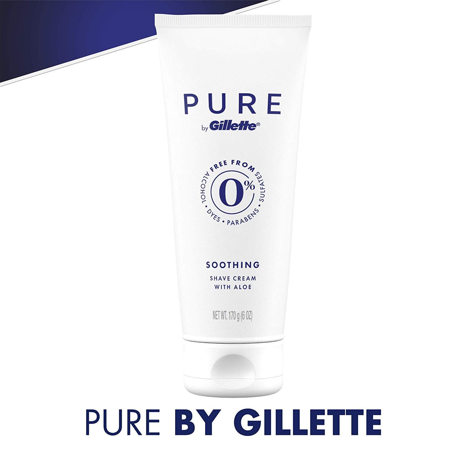 Gillette PURE Crema de Afeitar para hombres, 6 oz - Espuma y Brocha