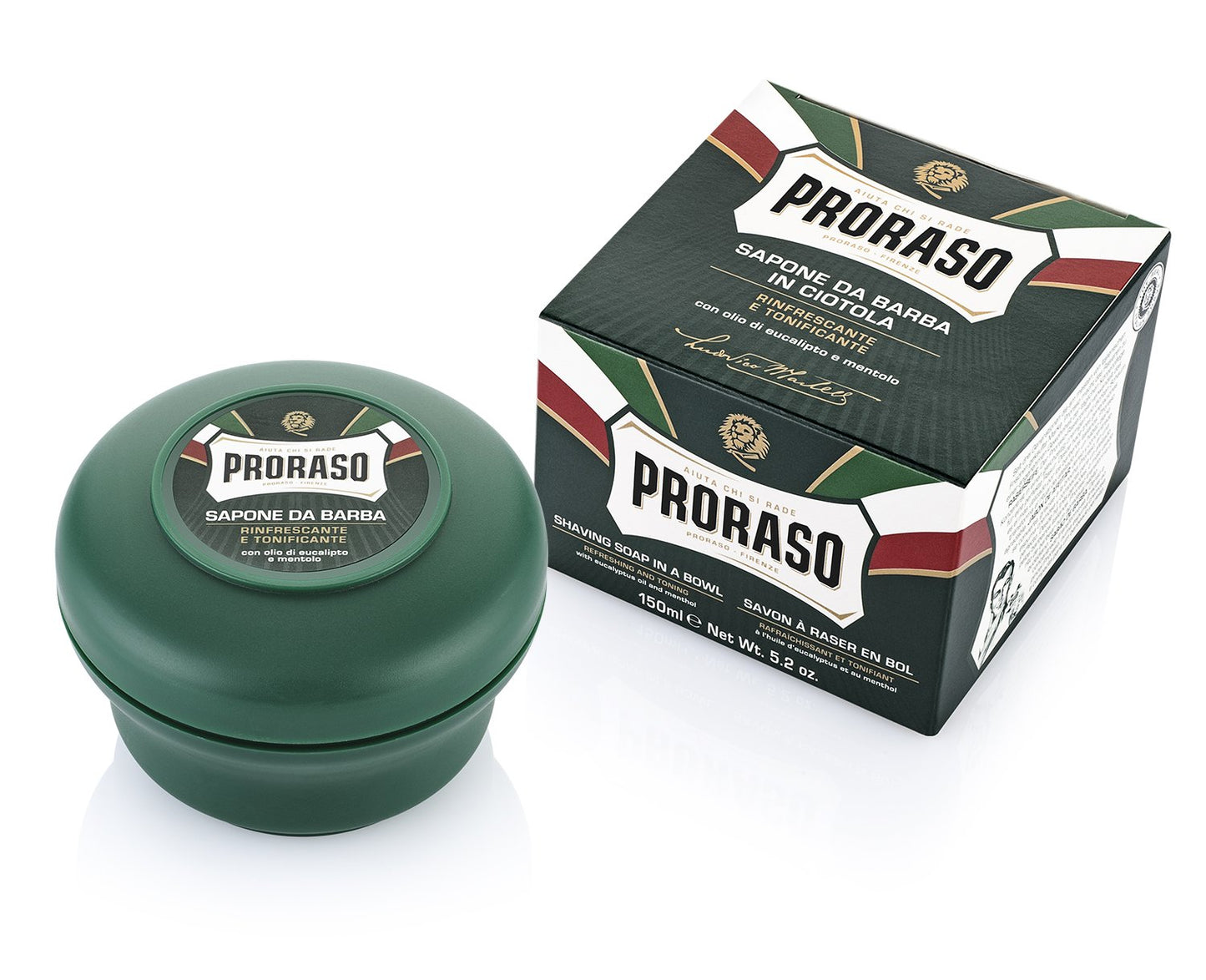 Proraso Jabón de Afeitar (Verde) - Espuma y Brocha