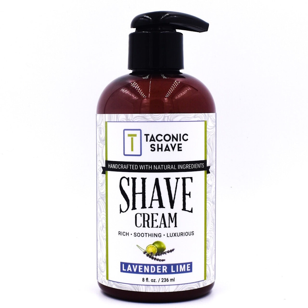 Taconic Shave Lavender-Lime Crema de Afeitar - 8 Onzas