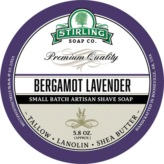 Stirling - Jabón de Afeitar de Primera - Bergamot Lavender